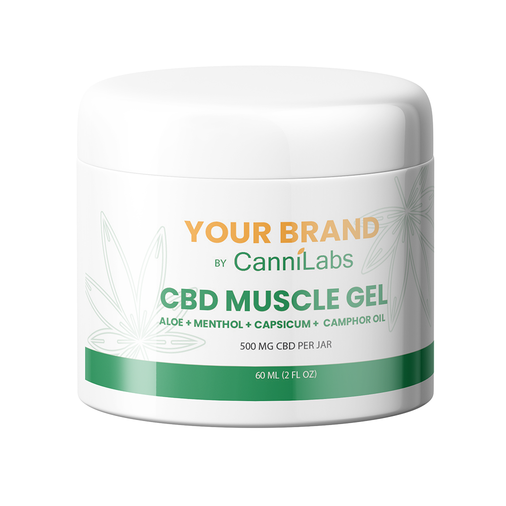 2oz 500mg CBD Muscle Gel | 60ml Muscle Gel | CanniLabs